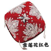 Dance hat Xinjiang Uyghur ethnic small flower hat performance Performance adult Snow Lotus Hat Two