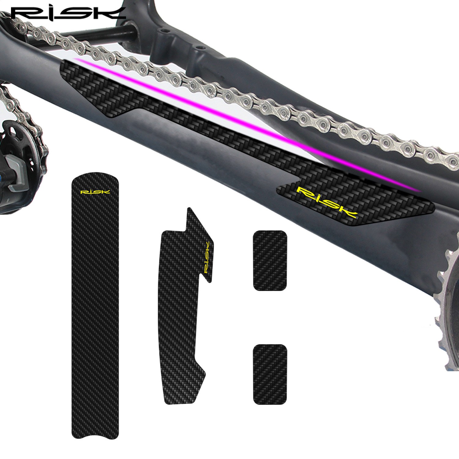 RISK Cycling Mountain Road Car Chain Car Chain Protection Chain Paste Car Sticker