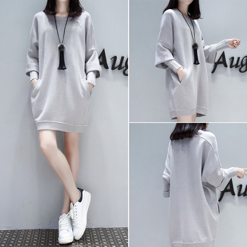 Large size code necropsy long sleeve pseudo-pussy supplies cd changing dress T-shirt for long version of undershirt women's clothing big guy cos upper clothes