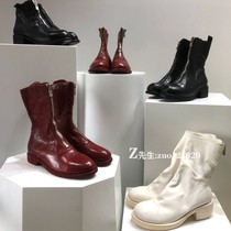Wash horse skin RtA GUIDI boots 310 ghost Emperor front zipper 210pl2 short boots female 788 retro Martin boots