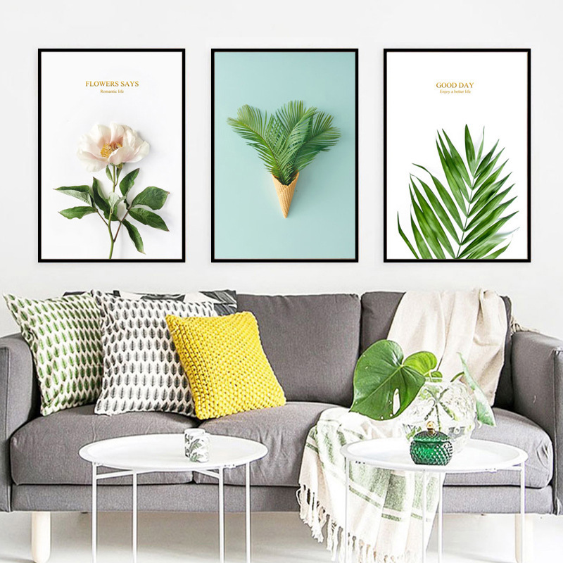 Nordic style decoration modern minimalist decorative painting living room hanging painting sofa background wall bedroom dining room wall painting mural