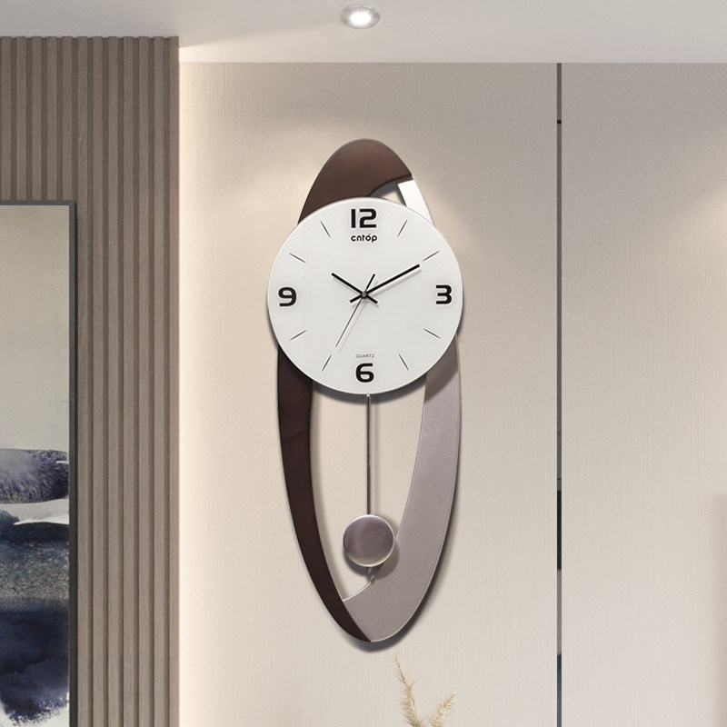 Wall clock living room clock home fashion mute simple modern light luxury decoration clock hanging wall type net red electronic clock