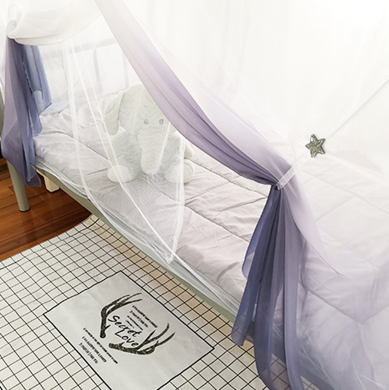 Fujiani student dorm gradient yarn net girl bedroom covered on the shade of the bedroom with girls in the heart