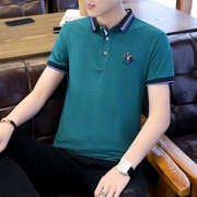 Áo sơ mi mùa hè Polo Áo thun nam tay ngắn Áo thun cotton Slim Nửa tay áo Quần áo nam hàng đầu HOME I HEILAN - Polo