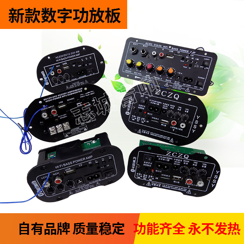 Car subwoofer motherboard 4 inch 5 inch 6 inch 8 inch 10 inch audio digital amplifier board host 12v24v220v