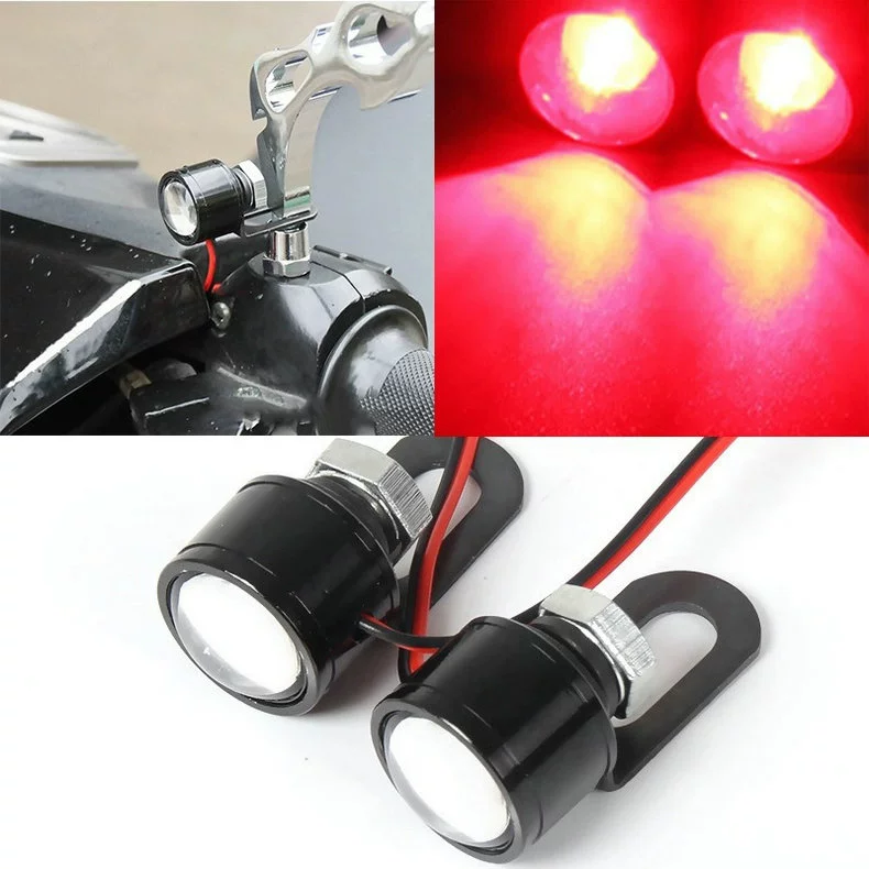 12v xe hawk eye light xe máy đèn pha xe điện led nổ ánh sáng đèn flash độ sáng cao lái xe ánh sáng sửa đổi xi nhan zin ex 150 mạch đèn xi nhan xe máy