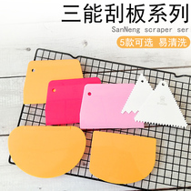 Three can SN4052 4056 4055 4072 4082 plastic trapezoidal scraper baking food grade soft and hard scraper