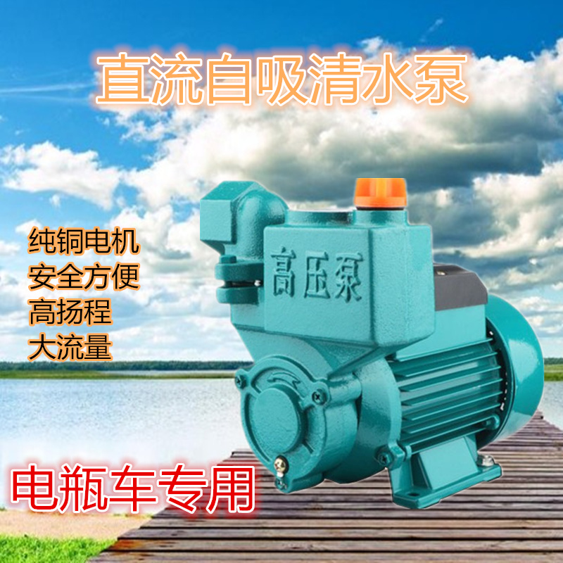 1-inch high-lift DC 48v60v small self-priming pump clear water pump agricultural electric car pump watering car washes