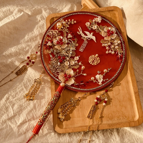 Красный цветной элитный набор материалов для невесты, DIY, китайский стиль, подарок на день рождения