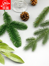 Simulation green plant decoration silver fir green leaf wreath rattan diy material ornaments fake flower Christmas indoor layout
