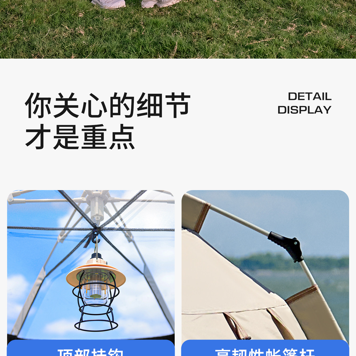Outdoor tent for camping, portable, foldable, rainproof, thickened, automatic quick-open camping equipment