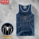 Kimura Sanshe phi thường Spider-Man quần áo mùa hè dạ quang cotton quần áo vest không tay áo thun nam - Áo vest cotton