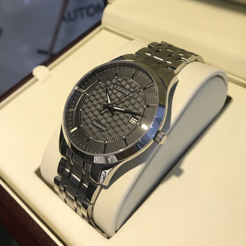 Corolla Watch Men's Automatic Mechanical Watch Casual Stainless Steel Belt Waterproof Simple Brand Luxury Trendy Men's Watch