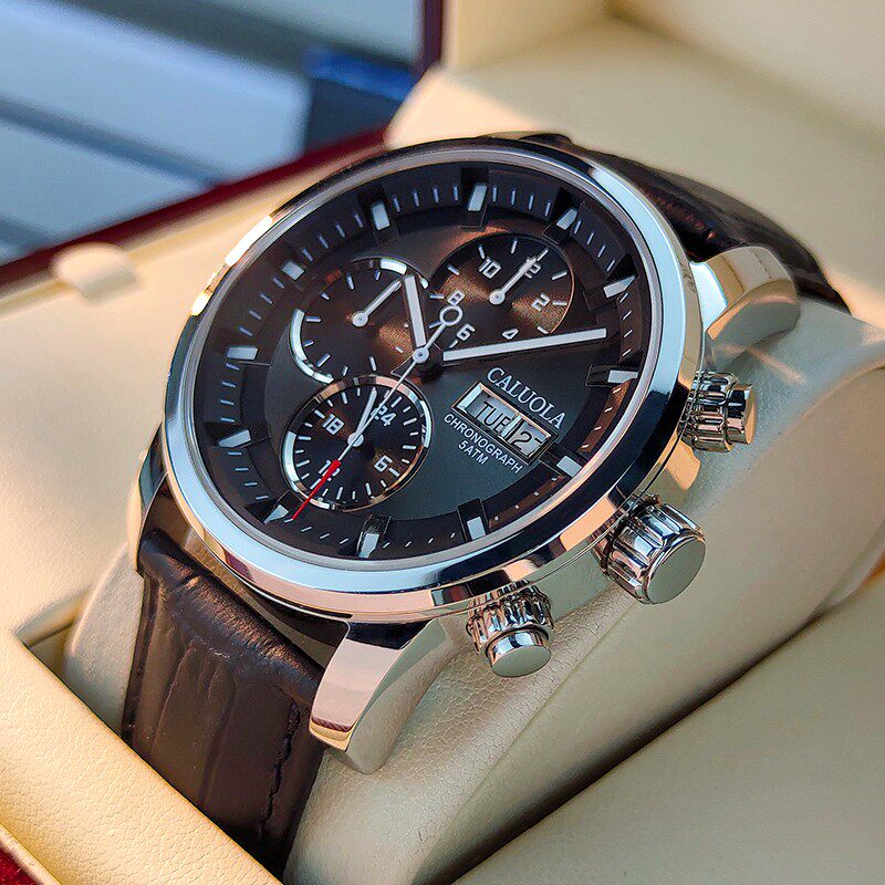 Corolla Automatic Mechanical Watch Leather Belt Luminous Sports Men's Watch Men's Watch Fashion Black Waterproof 1121