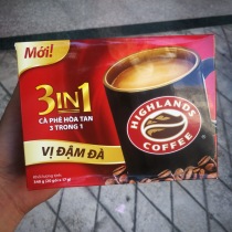 Vietnam HIGHLANDS strong fragrance three-in-one instant Highland coffee 340g 20 pack x17g two boxes from