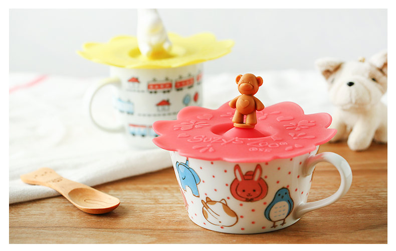 Keeping the original installation import children always under the glaze color Japanese - style tableware bowls single cartoon express ceramic household rainbow such use