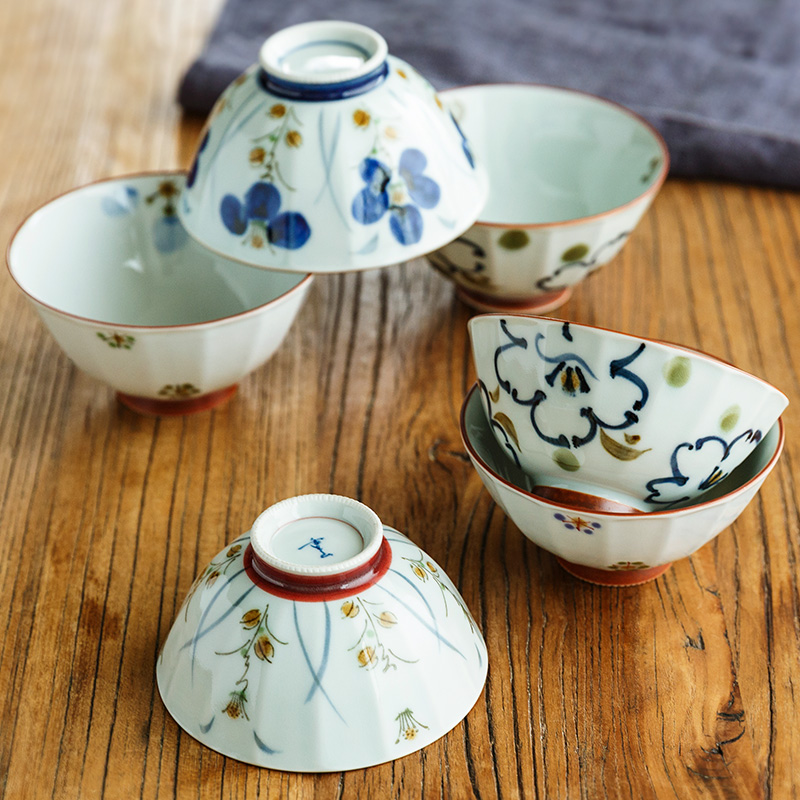 A field'm Japanese household rice bowls bowl tableware ceramics for small bowl bowl under the glaze the Japanese tall bowl