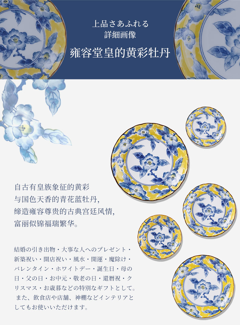 Huang Cai imported ceramic bowl under the glaze color big bowls of salad bowl of soup bowl rainbow such as bowl bowl dish dish dish Japanese household use