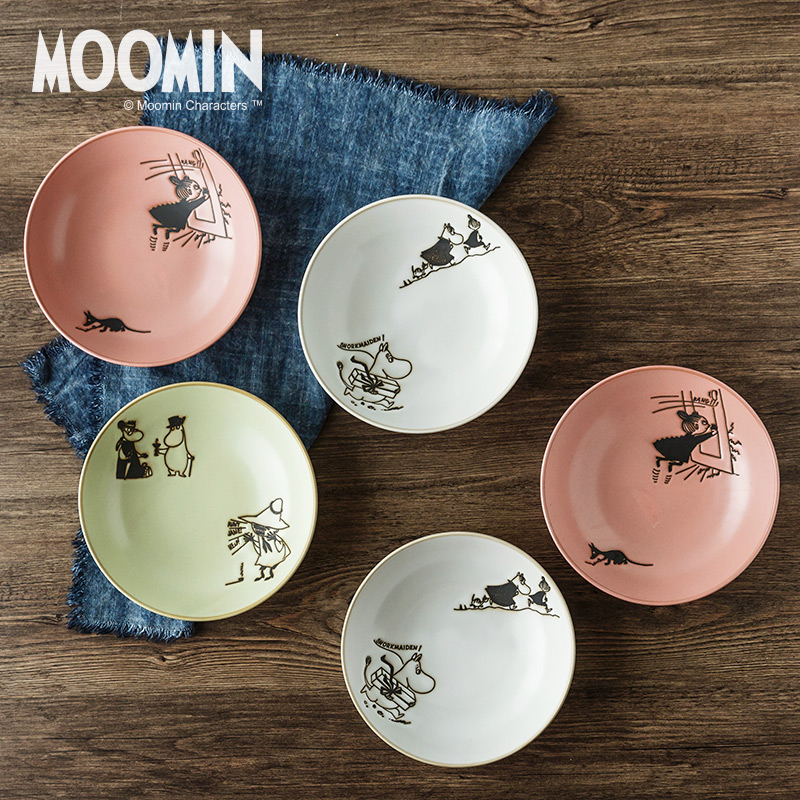Moomin Moomin tableware suit European creative ceramic plates imported from Japan 0 gift boxes the mugs