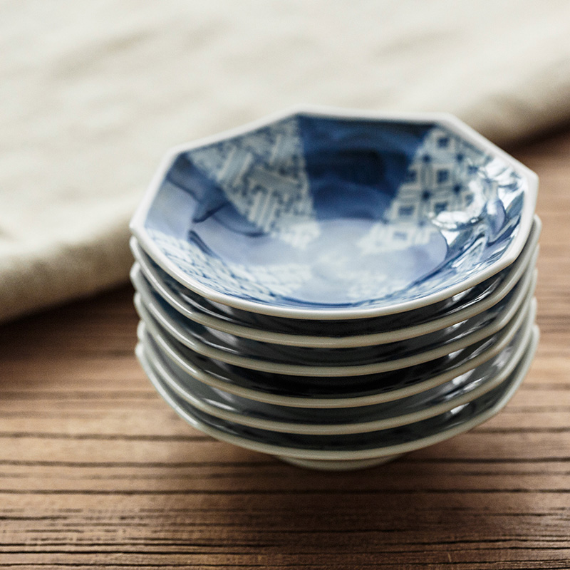 Japan imports ceramic small dishes flavor dish Japanese household dip in soy sauce dish vinegar sauce dish dish dish of sauce dish