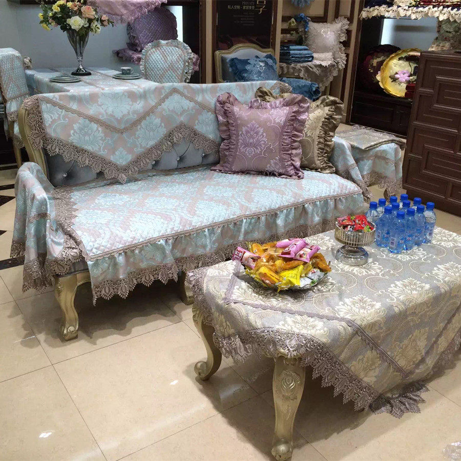 A series of customizable such as Jiachkin bean-bean elegant series European-style sofa cushion table cloth dining chair cushion and holding pillows