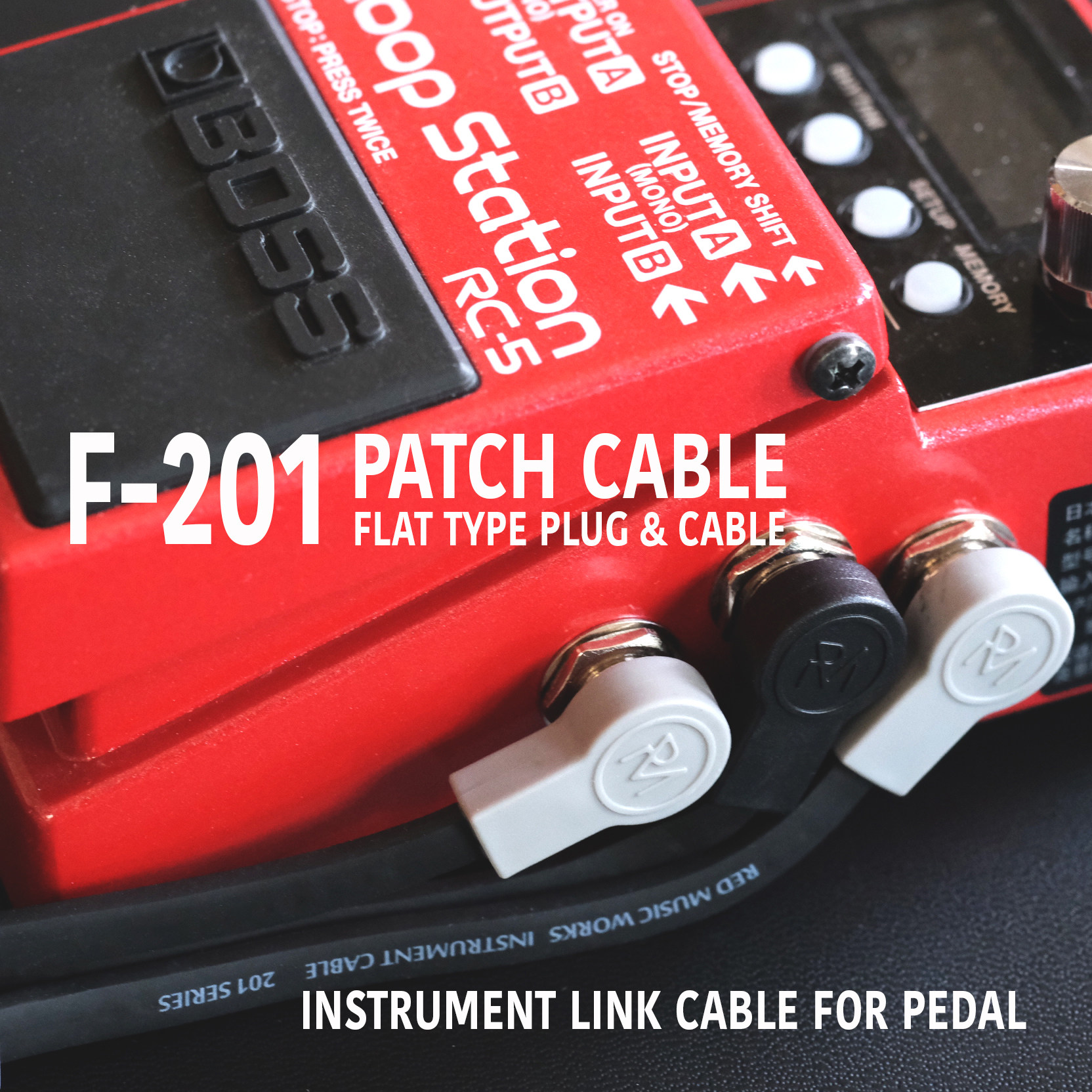 R M W F-201 flat head effector line effector flat line single block line black gray purple