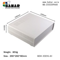 Bahar Shell Case Shell Security DIY Control Box ABS Plastic Desktop Instrument Box BDH20016