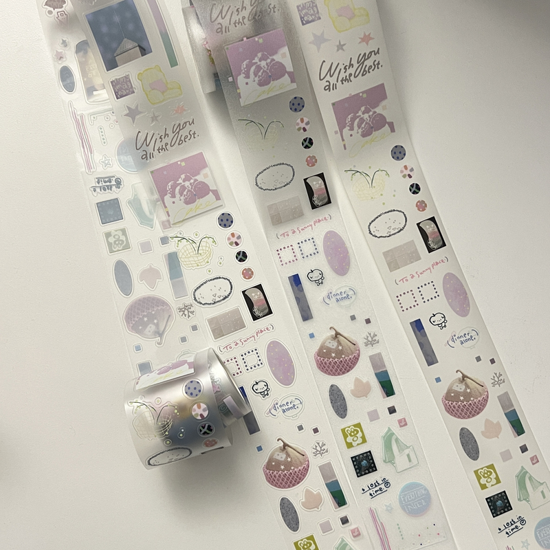 Original Sticker Roll Salt Series Tape 5m Roll Card Machine