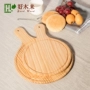 Pizza tấm gỗ khay 6 inch 8 inch tròn Thực phẩm phương Tây tấm gỗ thông cầm tay nhỏ thớt thớt 9 inch tấm pizza khay gỗ khay trà bằng gỗ lũa