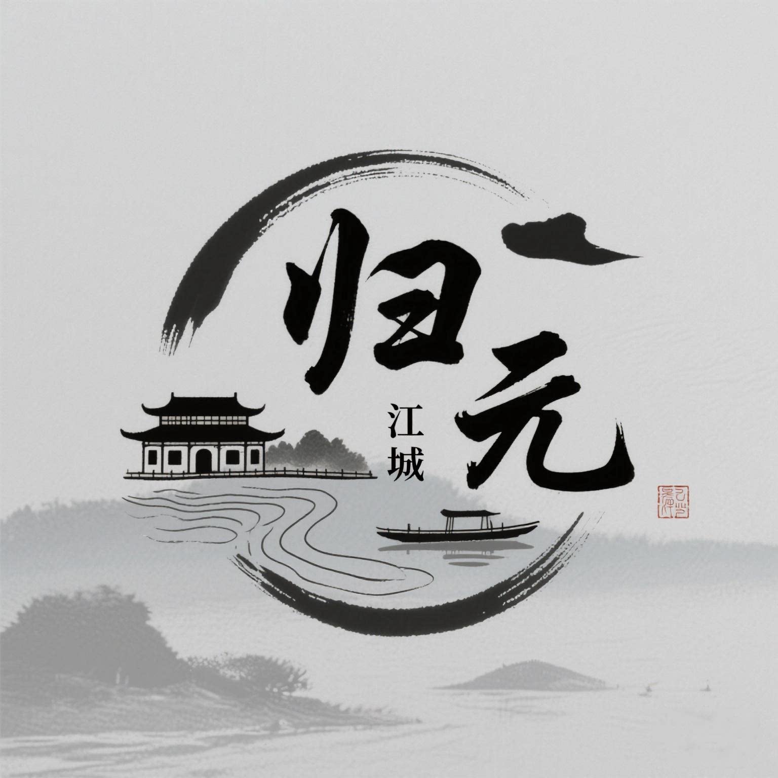 归元心斋的LOGO