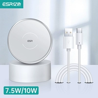 [Элегантный белый] 10W не магнитный всасывающий беспроводной заряд+1 млн. Кабель данных быстрого заряда