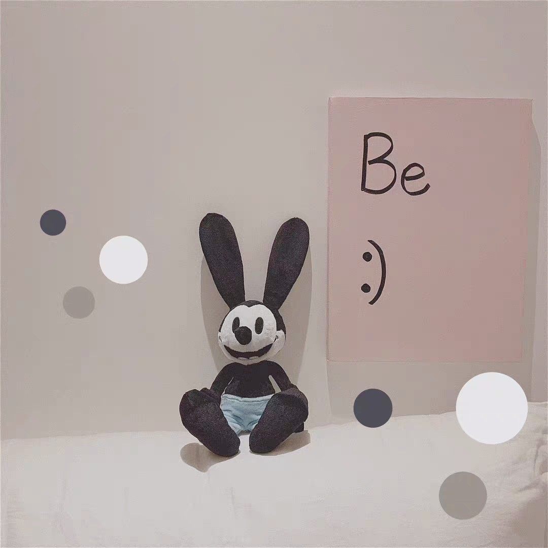 Japanese cute Oswald lucky rabbit doll Plush toy Cute Mickey bag pendant doll doll female