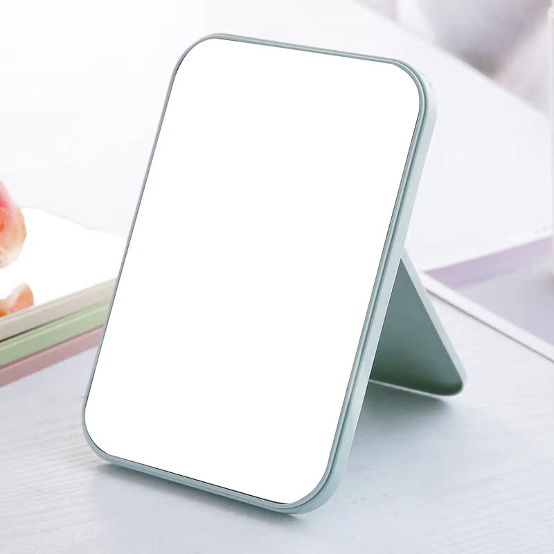 High-level makeup mirror desktop dressing mirror beauty princess mirror folding square mirror desktop portable mirror