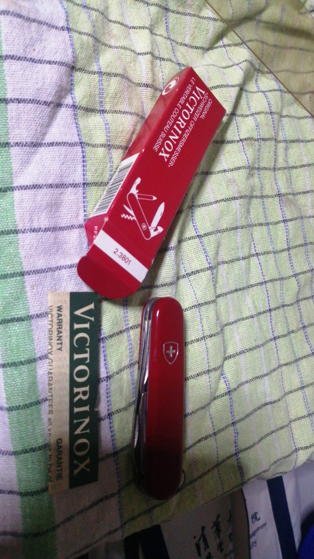 1990 purchased brand-new never used with packaging Swiss Army knife Victorinox 6 functional now less present-Taobao