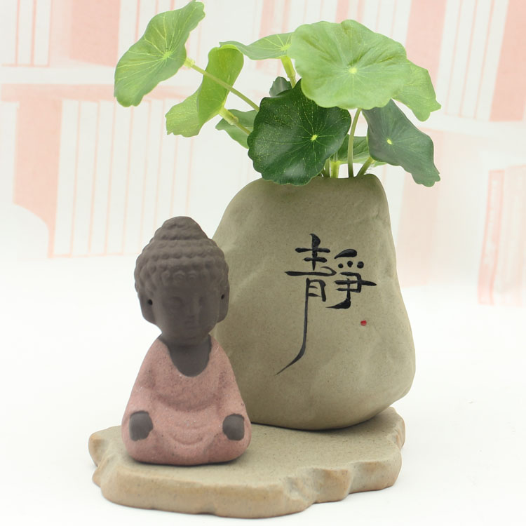 Tượng phật nhỏ Phật trang trí cát trang trí nhà thủ công phòng khách học văn phòng Trung Quốc Zen trang trí nhà cửa