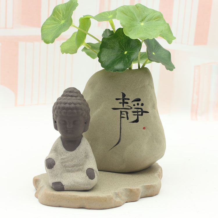 Tượng phật nhỏ Phật trang trí cát trang trí nhà thủ công phòng khách học văn phòng Trung Quốc Zen trang trí nhà cửa