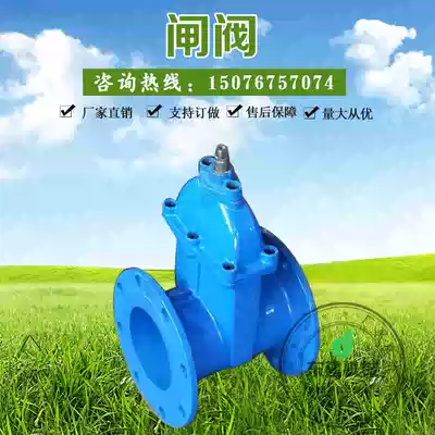 Z45X ductile iron dark Rod soft seal valve flange elastic seat gate valve DN100 stop valve direct sale
