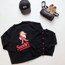 2020 spring childrens clothing for children aged 1-6 years old fresh and elegant cashmere blended parent-child clothing knitted cardigan sweater