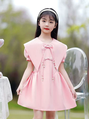 Летняя одежда, платье, юбка на девочку, милый летний наряд маленькой принцессы, в корейском стиле, детская одежда
