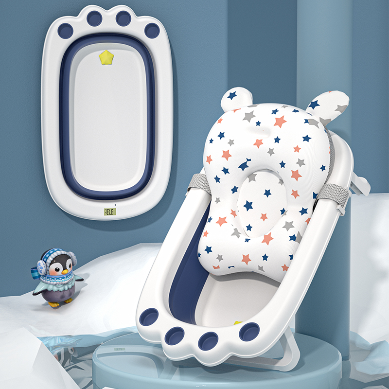 Baby shower tub Baby tub Folding Newborn Baby Bath Tub Bath children Home Sitting Lying Bath Tub large number