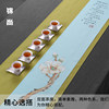 Fabric sewing custom waterproof tea mat linen hand-painted table mat Japanese tea mat tea set fabric mat tablecloth custom-made