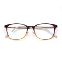 South Korea Imported Plastic-Steel Eyeframe Female large face Slim Box Ultra Light Spectacle Frame Can Be Matched with Nearsightedness Thin man