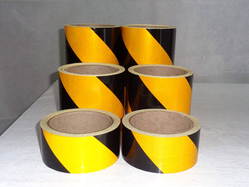 Factory price yellow black reflective tape Marine striped tape Tiger skin tape Blocking tape Reflective tape 15cm*10