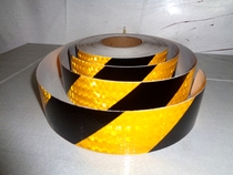 Crystal diamond grade reflective tape super bright black yellow twill diamond grade red and white twill tape Grid Tape 5*50 yards