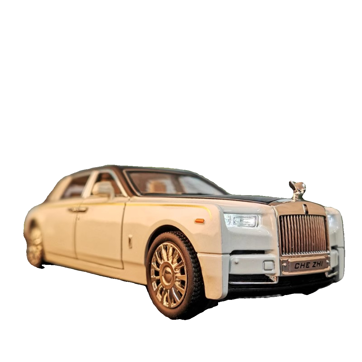 Rolls-Royce Phantom Model Car, Cullinan Model, Shiny Alloy Ghost Simulation Car, Collectible Pull-Back Toy Car