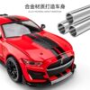 1:18 Mustang Gt500 Car Model F1350 Alloy Pull-Back Car Raptor F150 Realistic Police Car Toy Car Model