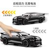 1:18 Mustang Gt500 Car Model F1350 Alloy Pull-Back Car Raptor F150 Realistic Police Car Toy Car Model