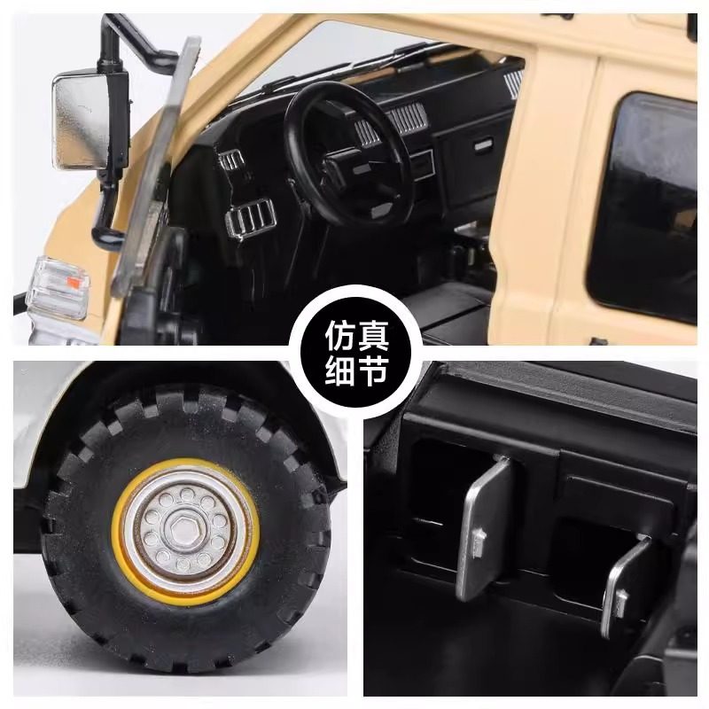1:24 Mitsubishi Delica Truck Model Van Alloy Camper Van Alloy Simulation Off-Road Vehicle Toy Car Model Car