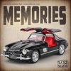 1:24 Mercedes-Benz 300Sl Diecast Model Car with Sound and Light, Benz Alloy 500K Model Pull-Back Simulation Toy Car