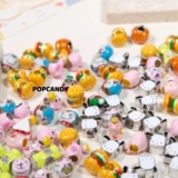 Милые большие отверстия из сплава, сделай сам, разноцветные украшения из бисера, обувь DIY Crocs, аксессуары для одежды, свободные бусины, ручное ожерелье, ремешок для мобильного телефона